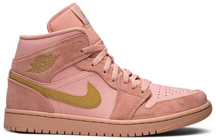 Air Jordan 1 Mid Coral Gold 852542-600